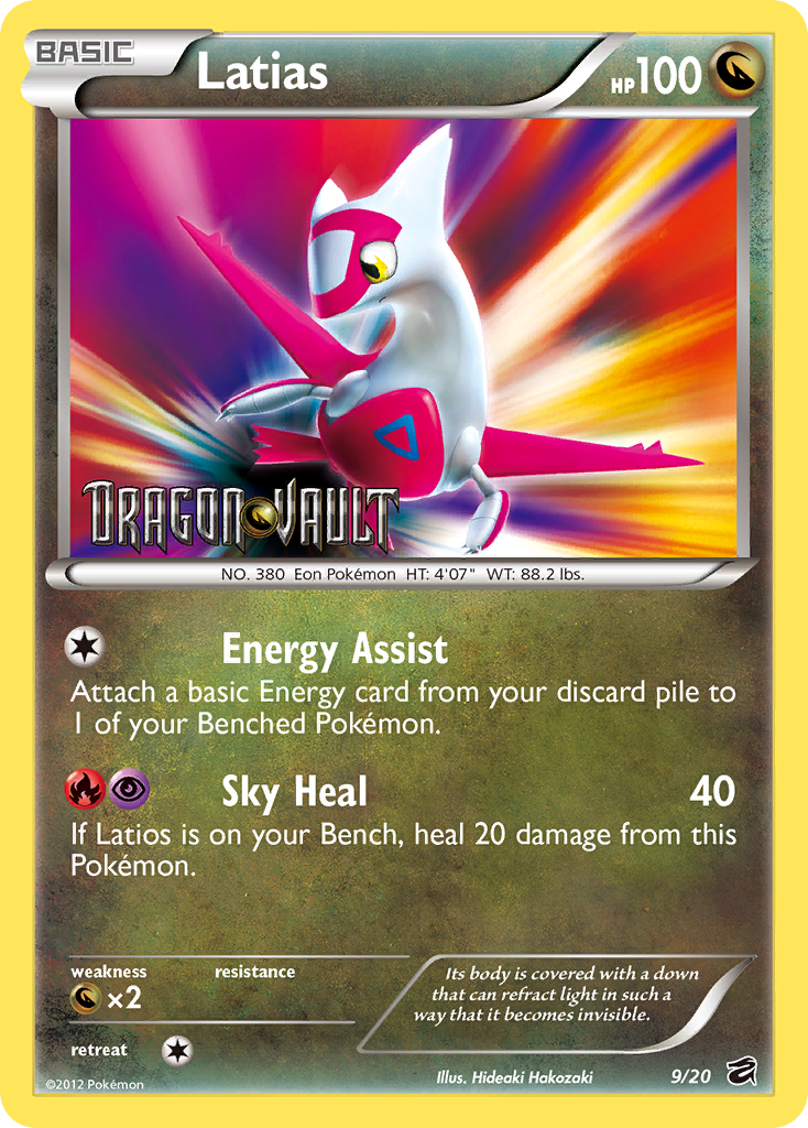 Latias (9/20) [Black & White: Dragon Vault] | Anubis Games and Hobby