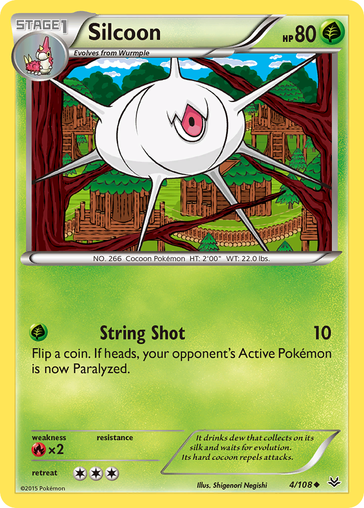 Silcoon (4/108) [XY: Roaring Skies] | Anubis Games and Hobby