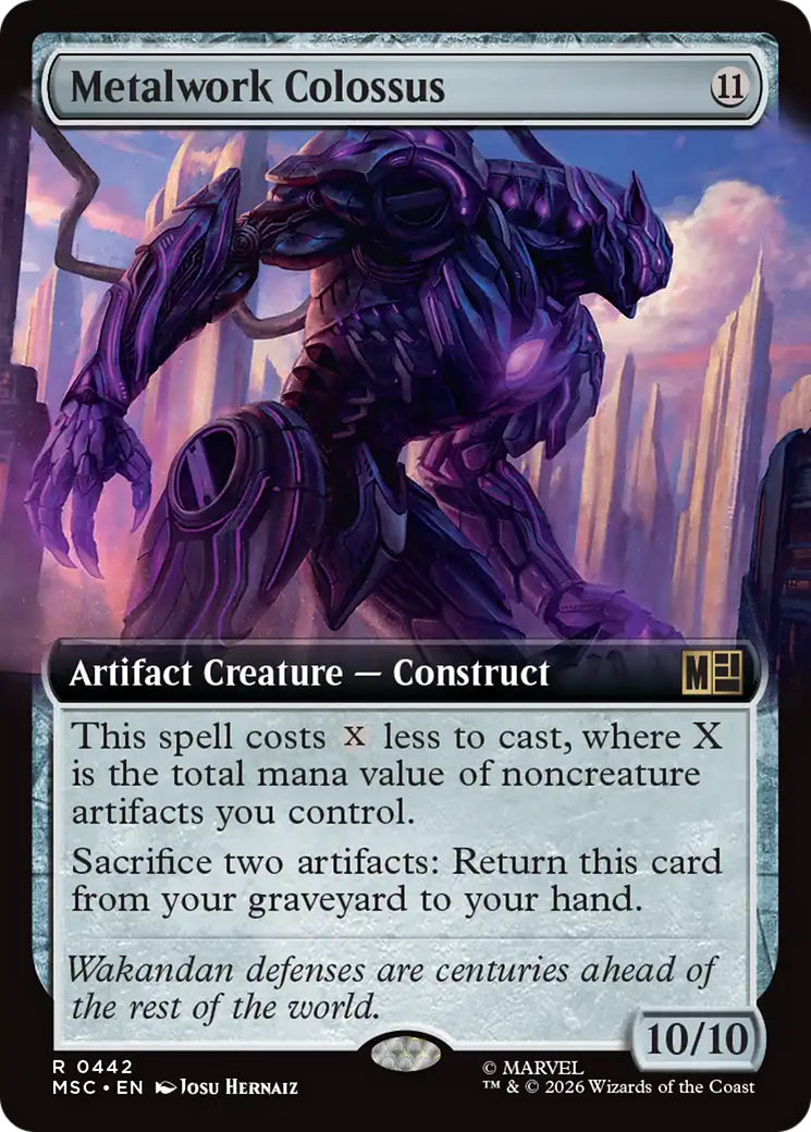 Metalwork Colossus (Extended Art) [Marvel Super Heroes Commander] | Anubis Games and Hobby