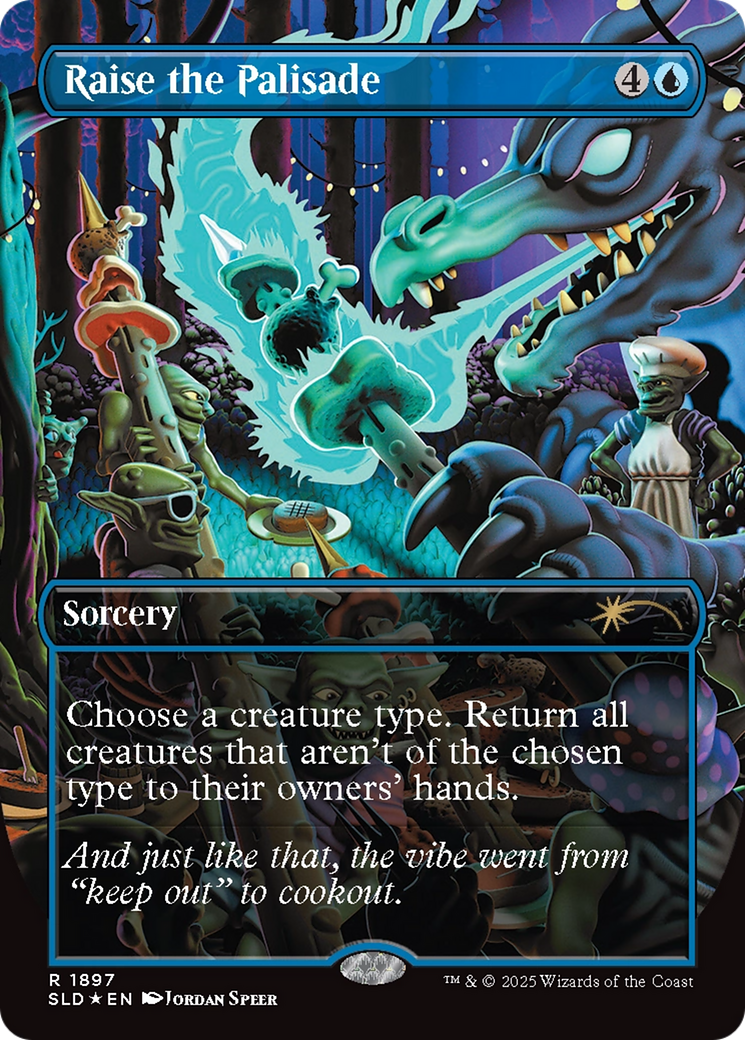 Raise the Palisade (Double Rainbow Foil) [Secret Lair Drop Series] | Anubis Games and Hobby