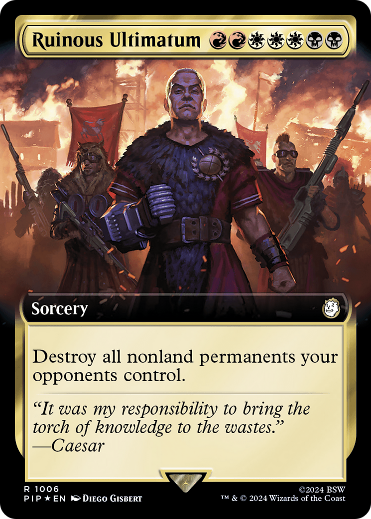 Ruinous Ultimatum (Extended Art) (Surge Foil) [Fallout] | Anubis Games and Hobby