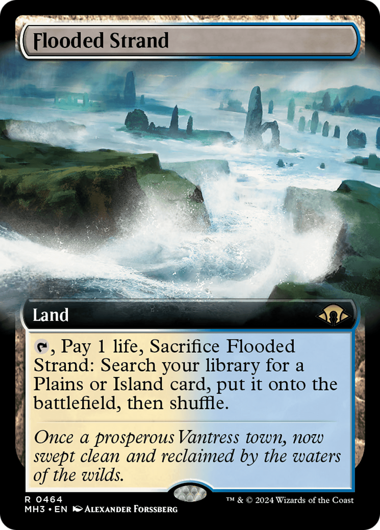 Flooded Strand (Extended Art) [Modern Horizons 3] | Anubis Games and Hobby