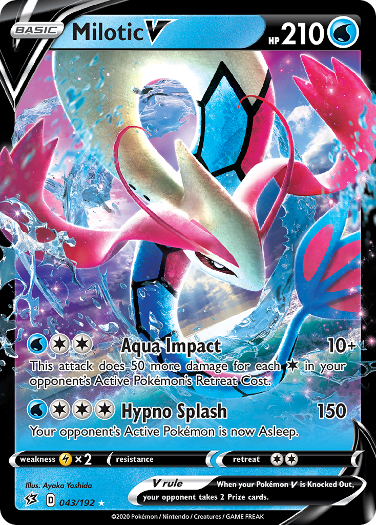 Milotic V (043/192) [Sword & Shield: Rebel Clash] | Anubis Games and Hobby