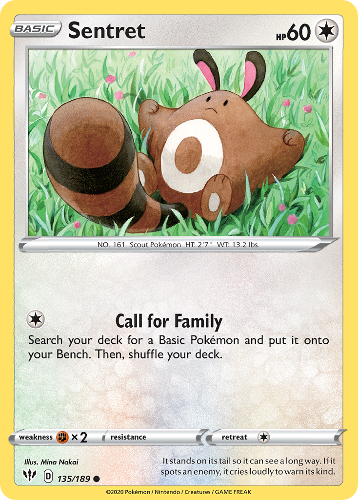 Sentret (135/189) [Sword & Shield: Darkness Ablaze] | Anubis Games and Hobby