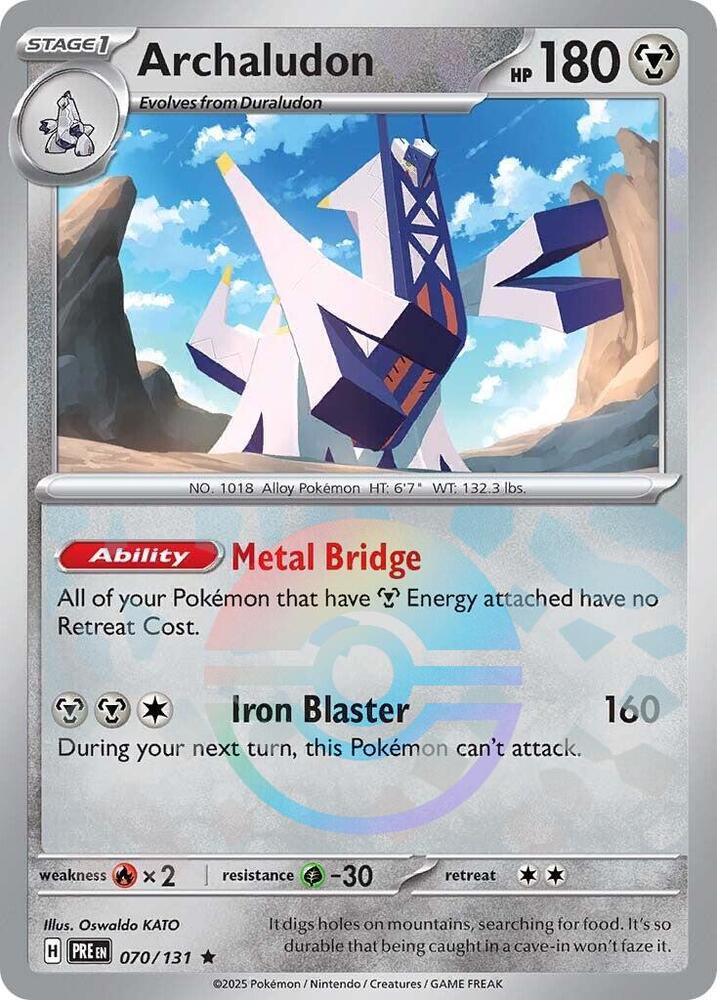 Archaludon (070/131) (Poke Ball Pattern) [Scarlet & Violet: Prismatic Evolutions] | Anubis Games and Hobby