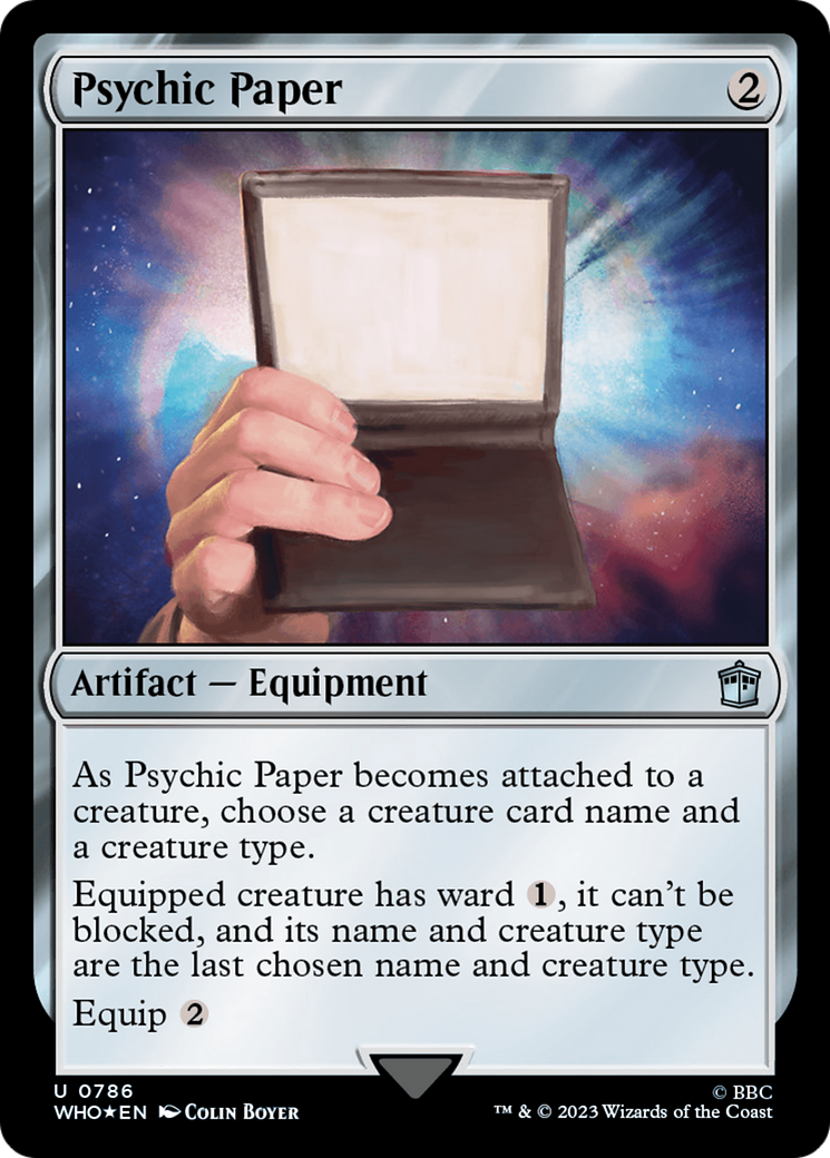 Psychic Paper (Surge Foil) [Doctor Who] | Anubis Games and Hobby