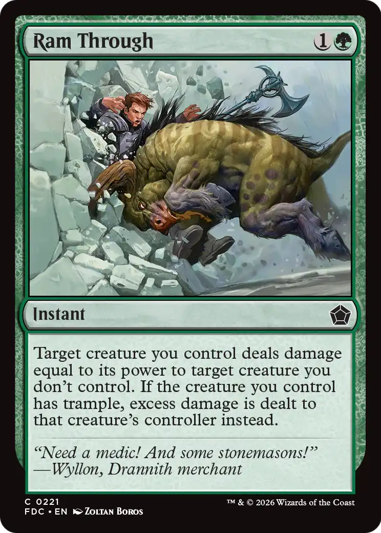 Ram Through [Foundations Commander] | Anubis Games and Hobby