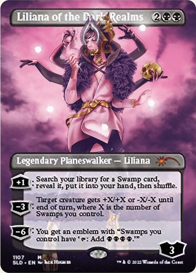 Liliana of the Dark Realms (Borderless) [Secret Lair Drop Series] | Anubis Games and Hobby