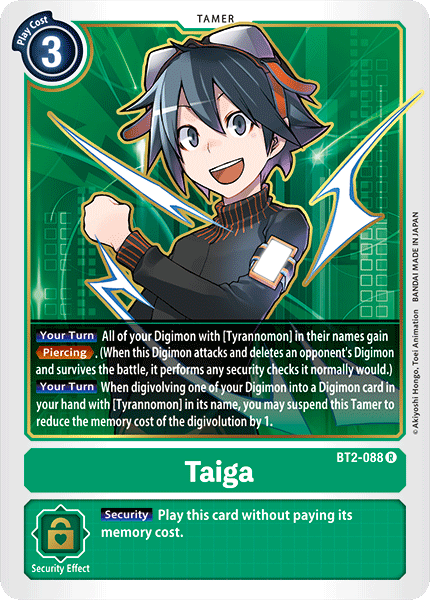 Taiga [BT2-088] [Release Special Booster Ver.1.0] | Anubis Games and Hobby