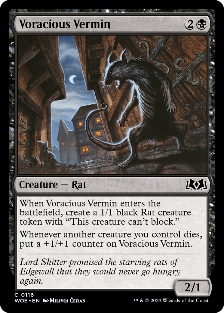 Voracious Vermin [Wilds of Eldraine] | Anubis Games and Hobby