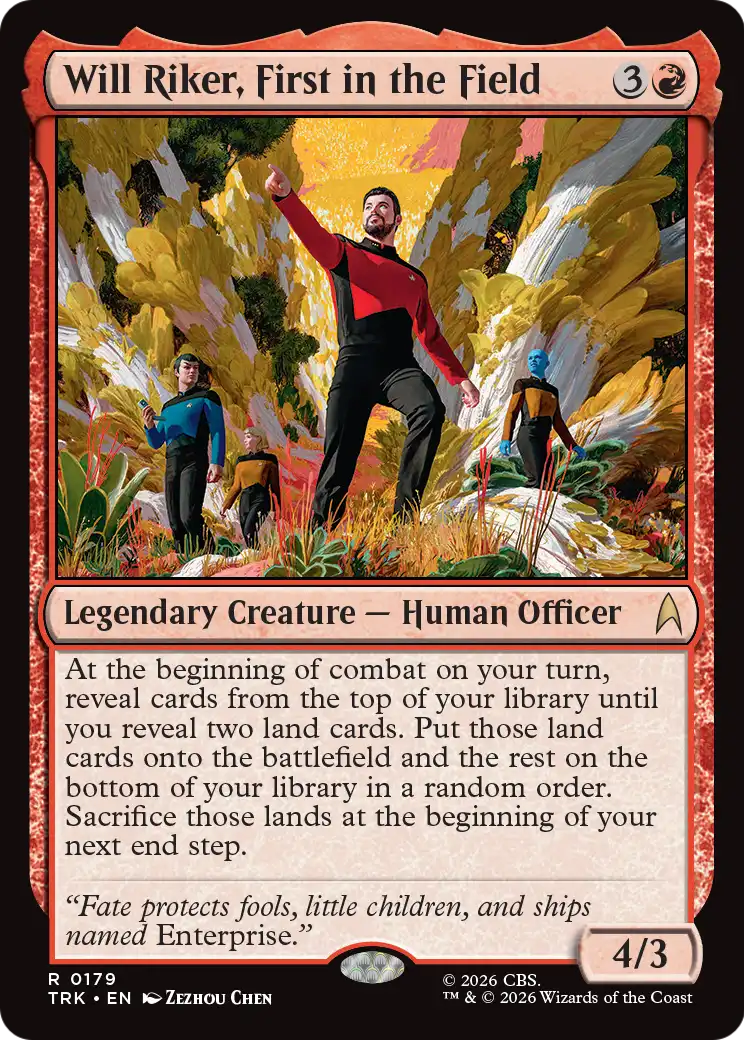 Will Riker, First in the Field [Star Trek] | Anubis Games and Hobby