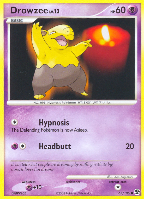 Drowzee (65/106) [Diamond & Pearl: Great Encounters] | Anubis Games and Hobby