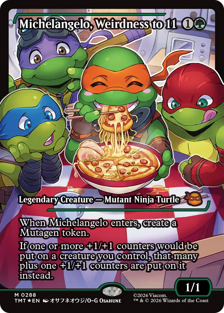 Michelangelo, Weirdness to 11 (Showcase) [Teenage Mutant Ninja Turtles] | Anubis Games and Hobby