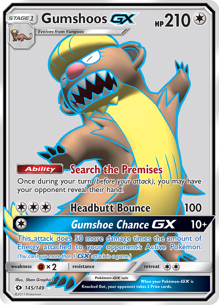 Gumshoos GX (145/149) [Sun & Moon: Base Set] | Anubis Games and Hobby