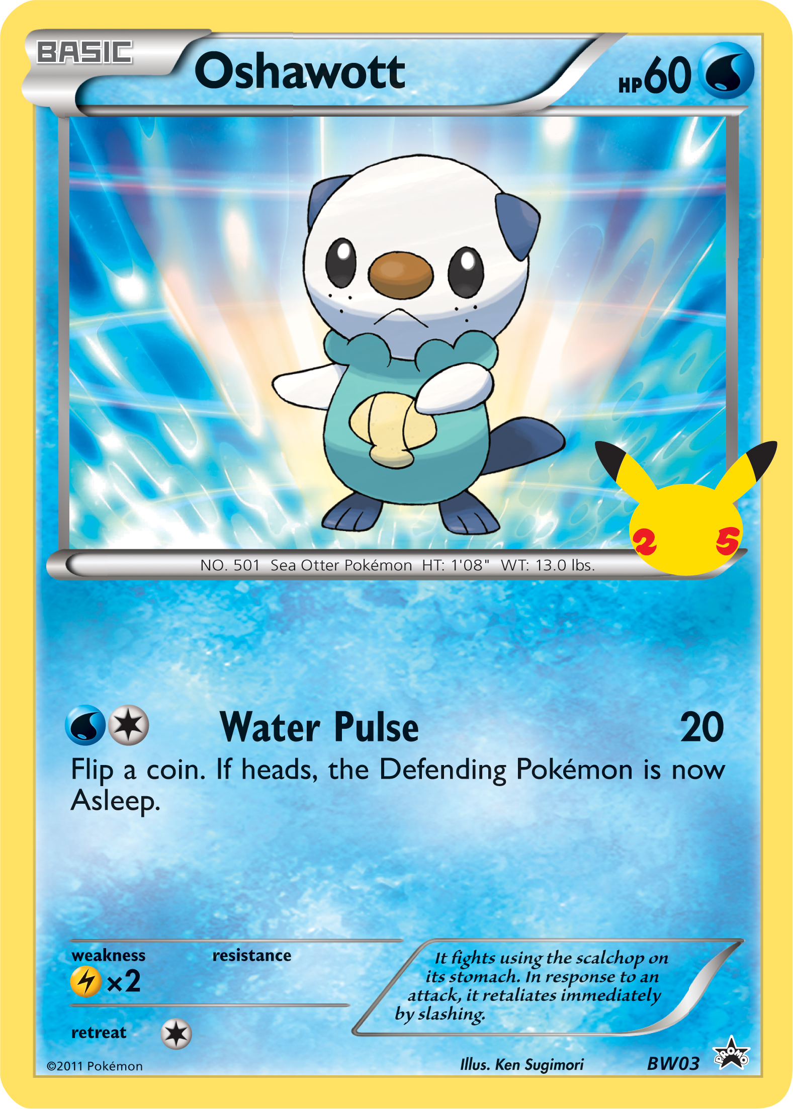 Oshawott (BW03) (Jumbo Card) [First Partner Pack] | Anubis Games and Hobby