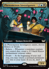 Phenomenon Investigators (Extended Art) [Duskmourn: House of Horror Commander] | Anubis Games and Hobby