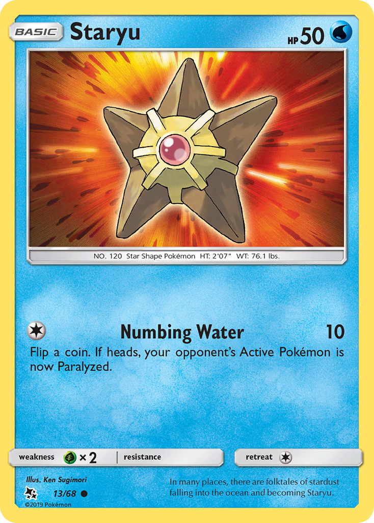 Staryu (13/68) [Sun & Moon: Hidden Fates] | Anubis Games and Hobby