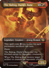 The Balrog, Durin's Bane (Borderless Alternate Art) [The Lord of the Rings: Tales of Middle-Earth] | Anubis Games and Hobby