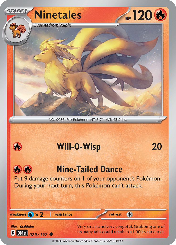 Ninetales (029/197) [Scarlet & Violet: Obsidian Flames] | Anubis Games and Hobby