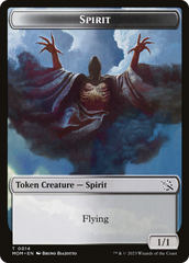 Monk // Spirit (14) Double-Sided Token [March of the Machine Tokens] | Anubis Games and Hobby