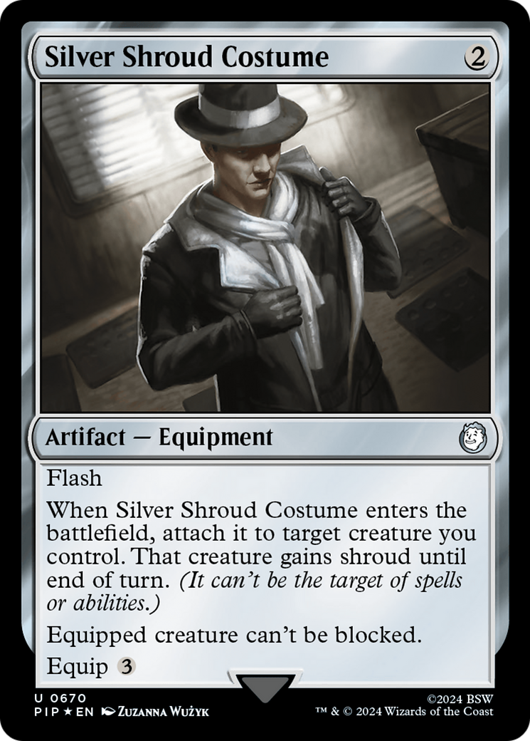 Silver Shroud Costume (Surge Foil) [Fallout] | Anubis Games and Hobby