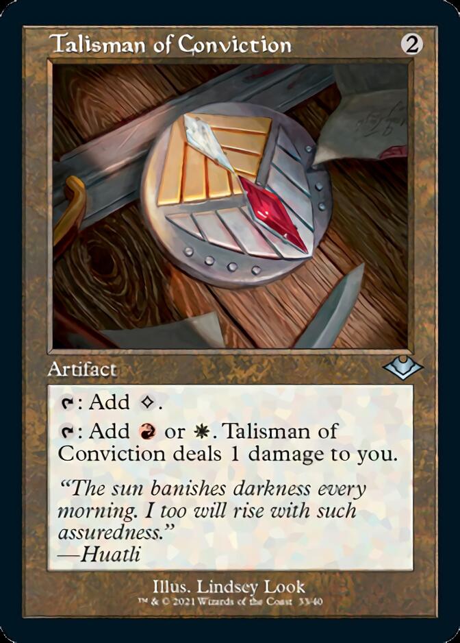 Talisman of Conviction (Retro Foil Etched) [Modern Horizons] | Anubis Games and Hobby