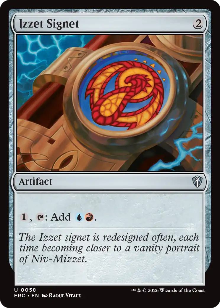 Izzet Signet [Reality Fracture Commander] | Anubis Games and Hobby