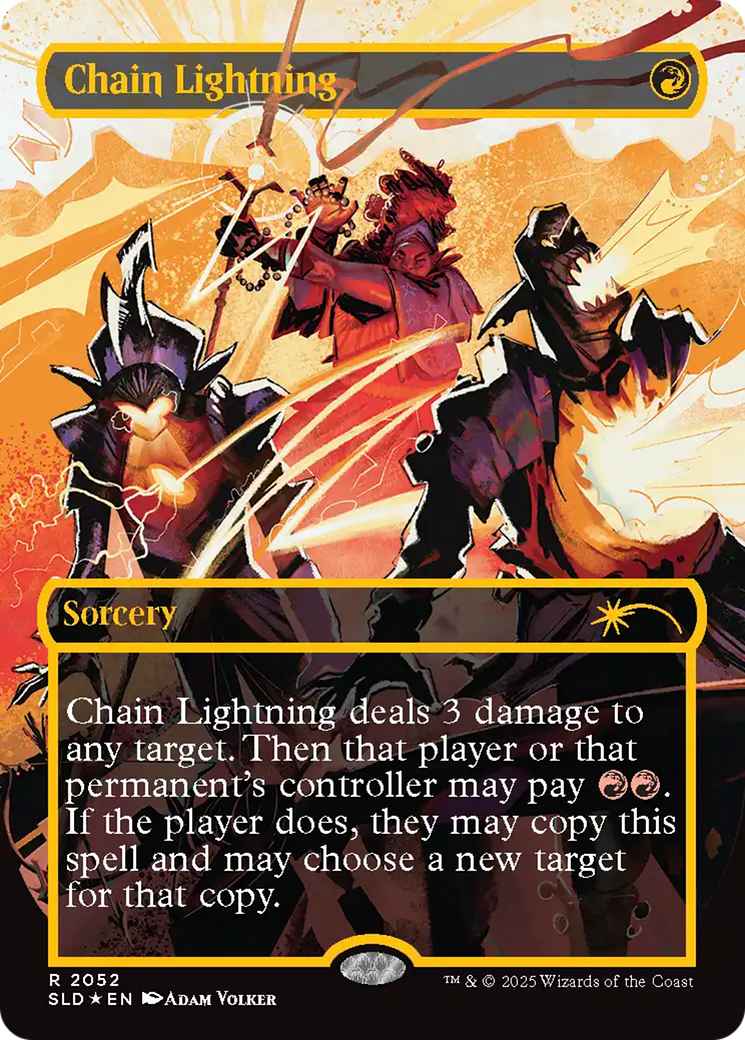 Chain Lightning (2052) (Raised Foil) [Secret Lair Drop Series] | Anubis Games and Hobby