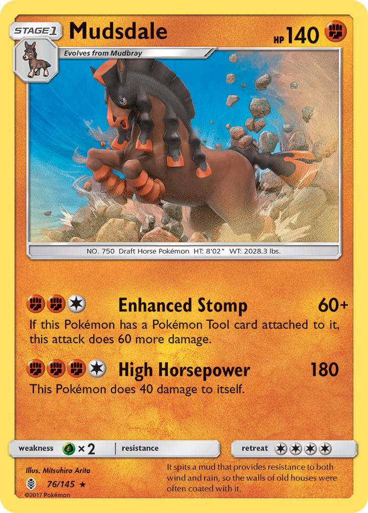 Mudsdale (76/145) [Sun & Moon: Guardians Rising] | Anubis Games and Hobby