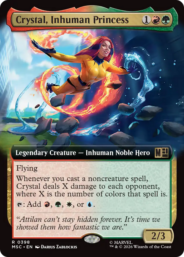 Crystal, Inhuman Princess (Extended Art) [Marvel Super Heroes Commander] | Anubis Games and Hobby