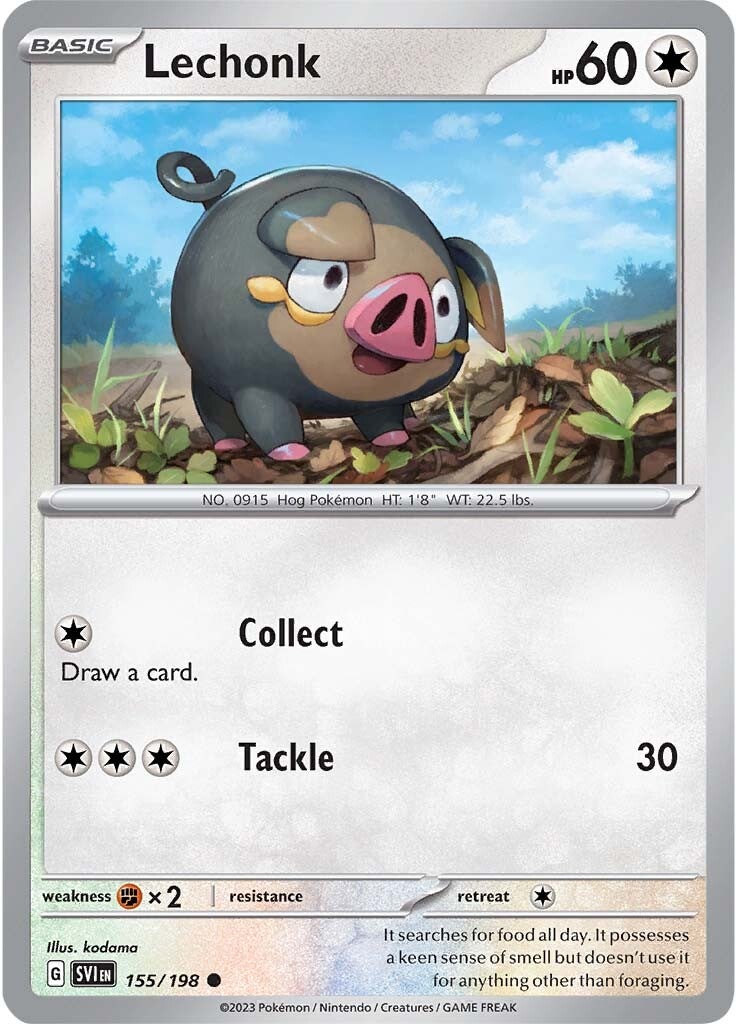 Lechonk (155/198) [Scarlet & Violet: Base Set] | Anubis Games and Hobby
