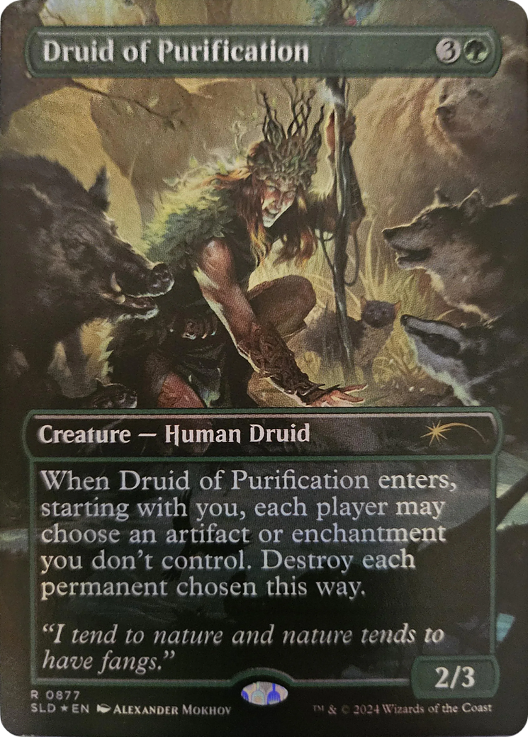 Druid of Purification (Rainbow Foil) [Secret Lair Drop Series] | Anubis Games and Hobby