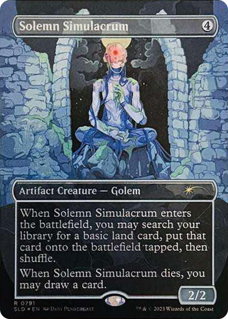 Solemn Simulacrum (0791) (Borderless) [Secret Lair Drop Series] | Anubis Games and Hobby