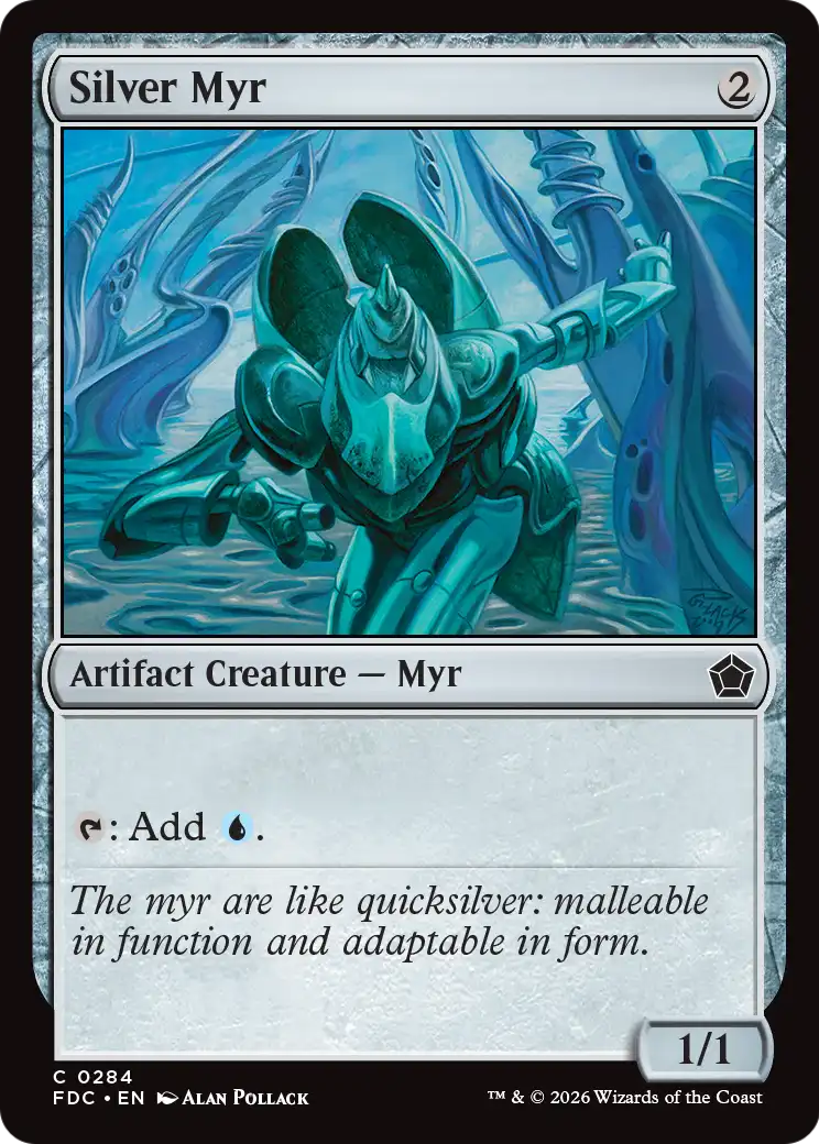 Silver Myr [Foundations Commander] | Anubis Games and Hobby