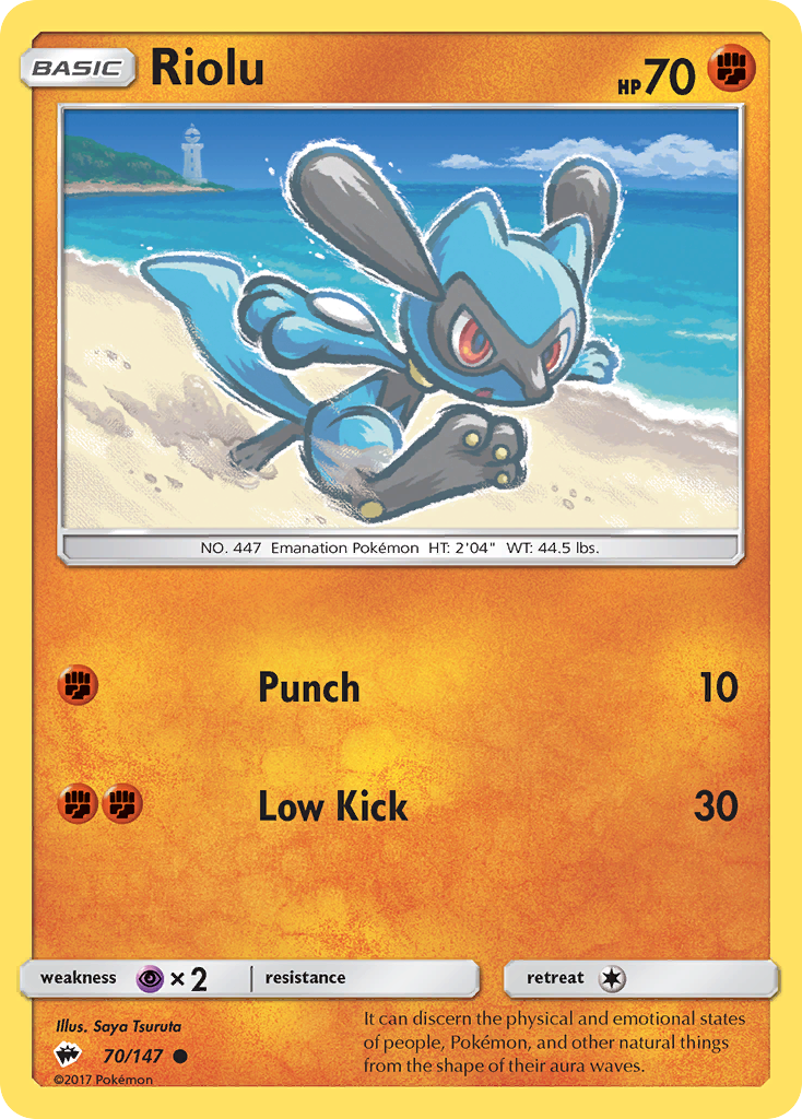 Riolu (70/147) [Sun & Moon: Burning Shadows] | Anubis Games and Hobby