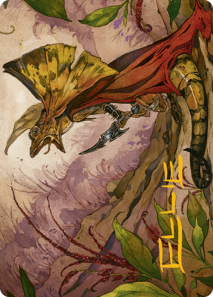 Hired Claw Art Card (Gold-Stamped Signature) [Bloomburrow Art Series] | Anubis Games and Hobby