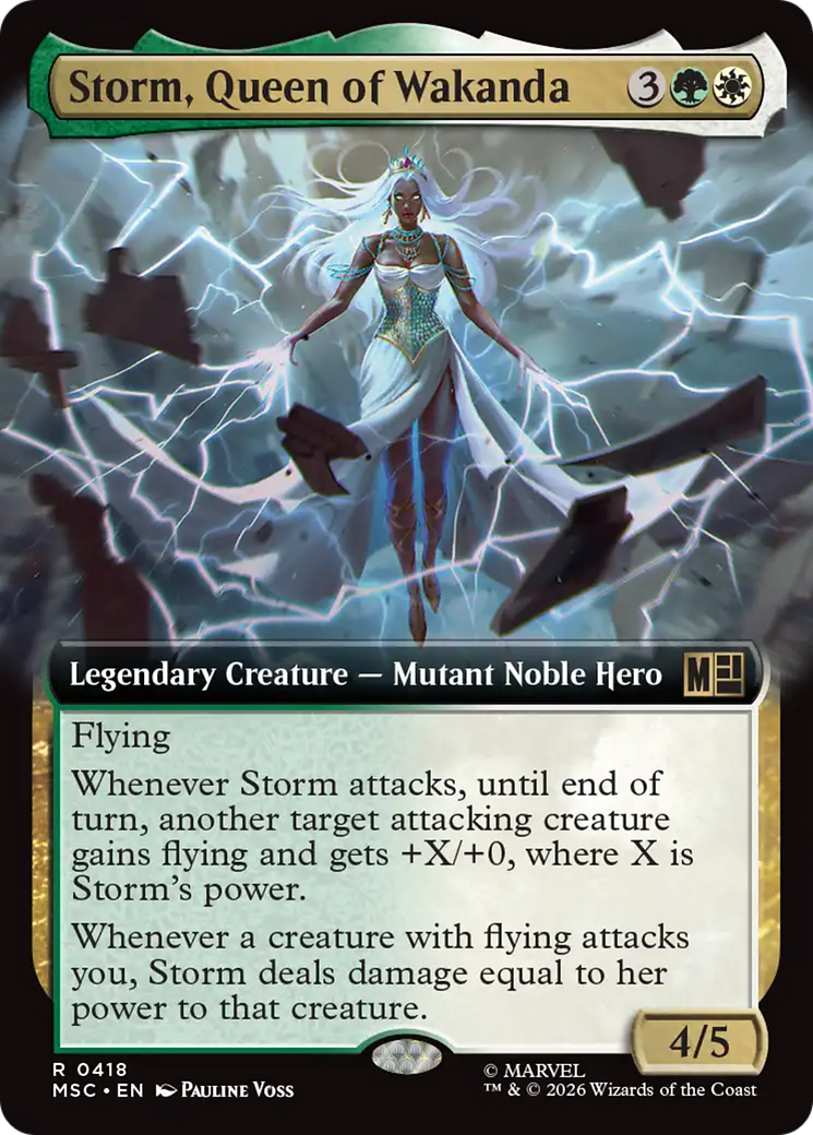 Storm, Queen of Wakanda (Extended Art) [Marvel Super Heroes Commander] | Anubis Games and Hobby