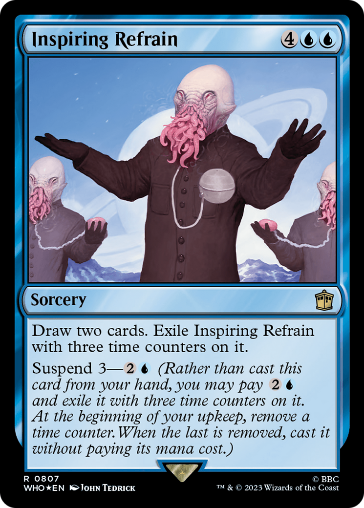 Inspiring Refrain (Surge Foil) [Doctor Who] | Anubis Games and Hobby