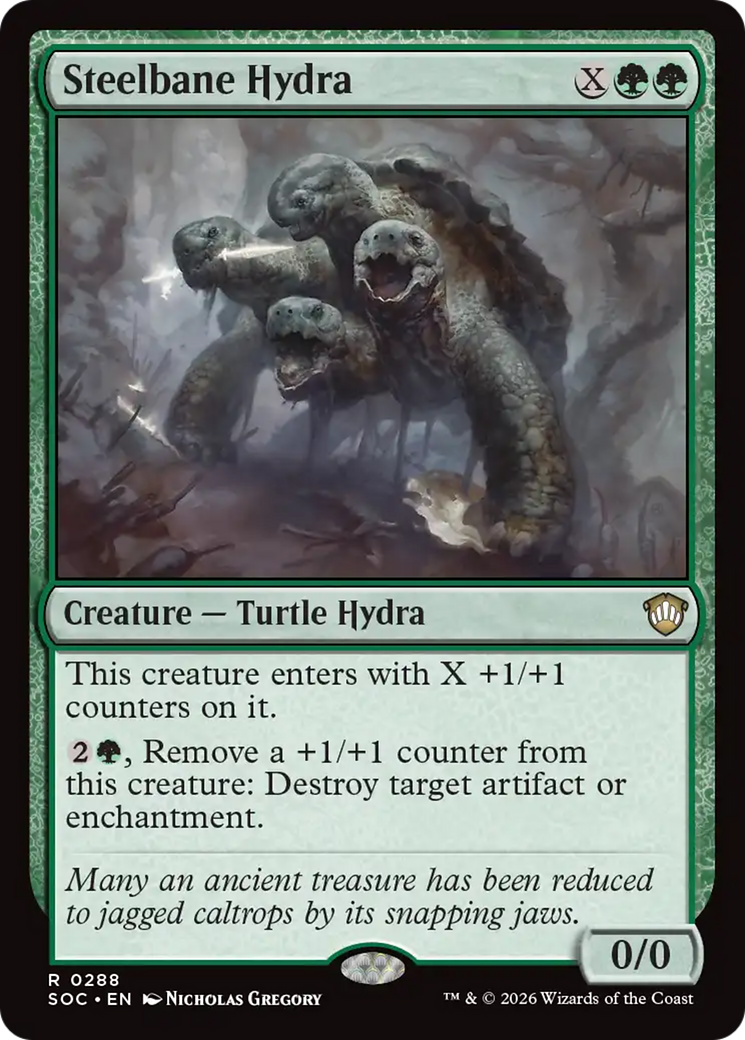 Steelbane Hydra [Secrets of Strixhaven Commander] | Anubis Games and Hobby