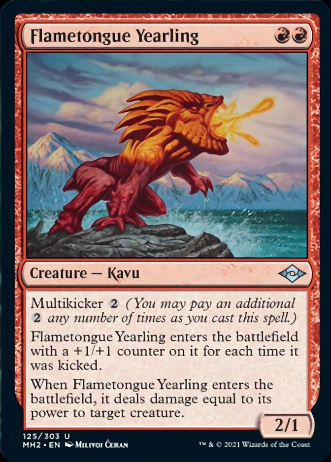 Flametongue Yearling [Modern Horizons 2] | Anubis Games and Hobby