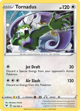 Tornadus (142/185) (Cosmos Holo) [Sword & Shield: Vivid Voltage] | Anubis Games and Hobby