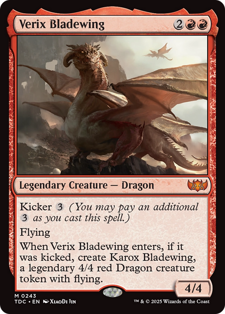 Verix Bladewing [Tarkir: Dragonstorm Commander] | Anubis Games and Hobby