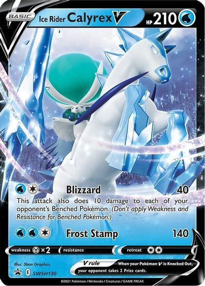 Ice Rider Calyrex V (SWSH130) (Jumbo Card) [Sword & Shield: Black Star Promos] | Anubis Games and Hobby