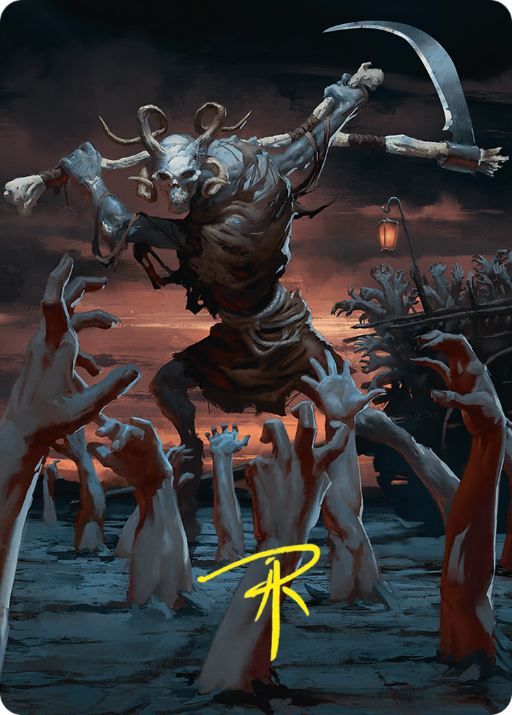 Blasphemous Edict Art Card (35/54) (Gold-Stamped Signature) [Foundations Art Series] | Anubis Games and Hobby