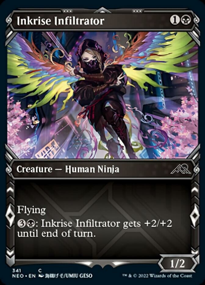 Inkrise Infiltrator (Showcase Ninja) [Kamigawa: Neon Dynasty] | Anubis Games and Hobby