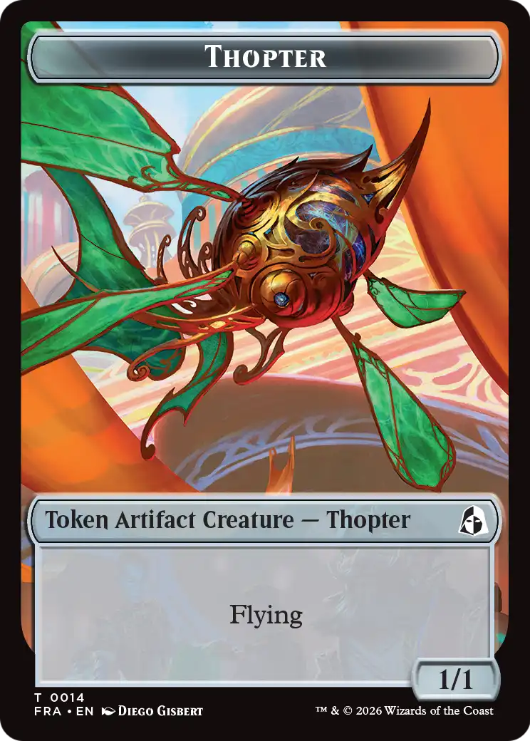 Heartwood // Thopter Double-Sided Token [Reality Fracture Tokens] | Anubis Games and Hobby