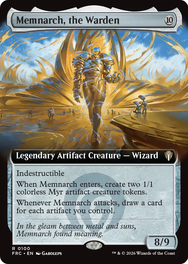 Memnarch, the Warden (Extended Art) [Reality Fracture Commander] | Anubis Games and Hobby