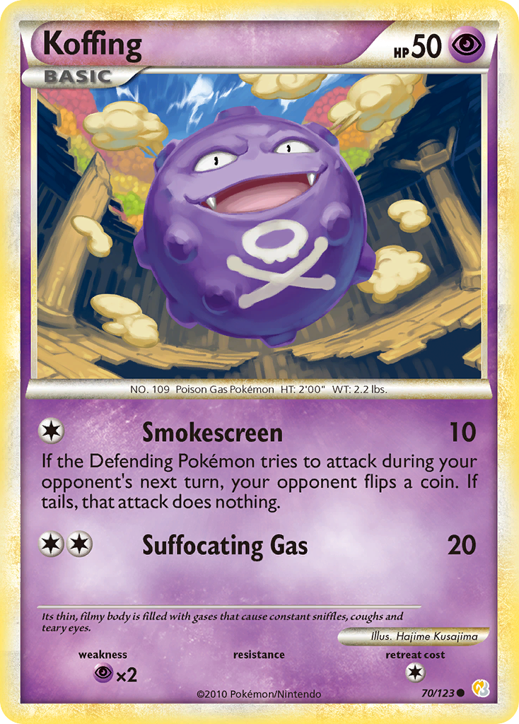 Koffing (70/123) [HeartGold & SoulSilver: Base Set] | Anubis Games and Hobby