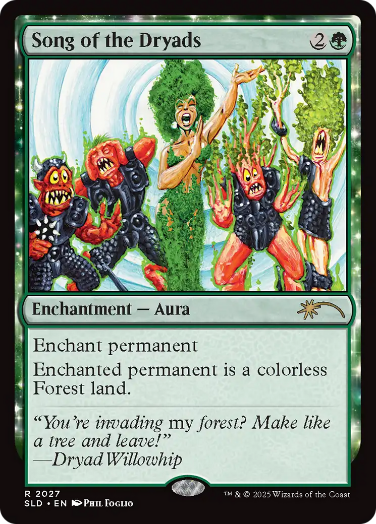 Song of the Dryads (2027) (Rainbow Foil) [Secret Lair Drop Series] | Anubis Games and Hobby