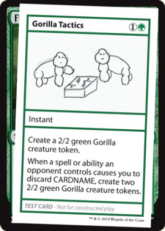 Gorilla Tactics (2021 Edition) [Mystery Booster Playtest Cards] | Anubis Games and Hobby